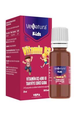Venatura Kids Vitamin D3 400 IU Takviye Edici Gıda 20 ml - 1