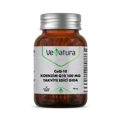 Venatura Koenzim Q 10 100 Mg Takviye Edici Gıda 30 Kapsül - 1