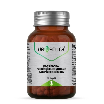 VeNatura Passiflora ve Bitkisel Ekstreler 30 Kapsül - 1