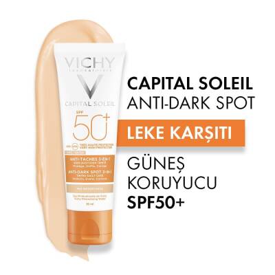 Vichy Capital Soleil Spf 50+ Anti Dark Spots Leke Karşıtı Renkli Güneş Kremi 50 ml - 3