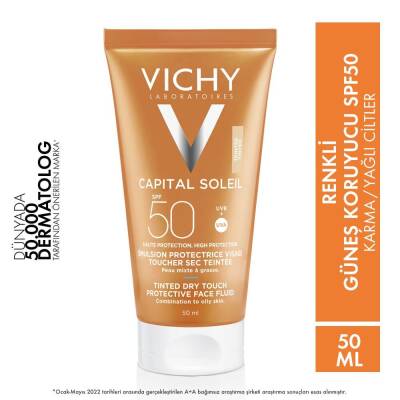 Vichy Capital Soleil Spf 50+ Güneş Koruyucu BB Emülsiyon Renkli 50 ml - 2