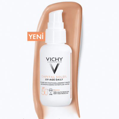 Vichy Capital Soleil UV-Age Daily SPF 50+ Renkli Güneş Koruyucu Krem 40 ml - 3