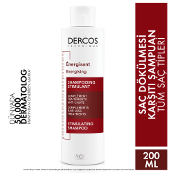 Vichy Dercos Energising Saç Dökülmesine Karşı Şampuan 200ml - 6