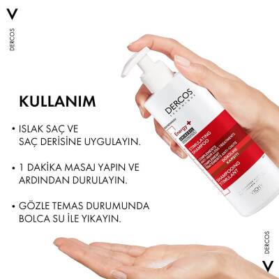 Vichy Dercos Energising Saç Dökülmesine Karşı Şampuan 400 ml - 6
