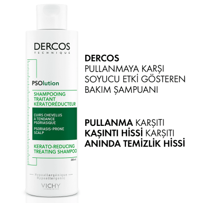 Vichy Dercos Psolution Pullanmaya Karşı Soyucu Etki Gösteren Saç Bakım Şampuanı 200 Ml - 3