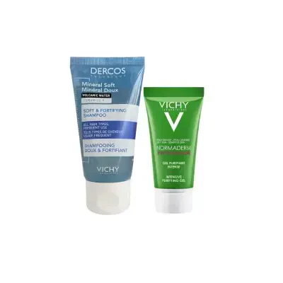 Vichy Dercos Şampuan + Normaderm Temizleyici Jel Promosyon Set 