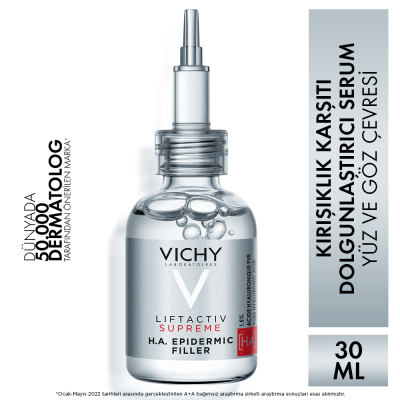 Vichy Liftactiv Supreme H.A Epidermic Filler Kırışıklık Karşıtı Yüz ve Göz Çevresi Serumu 30 ml - 2