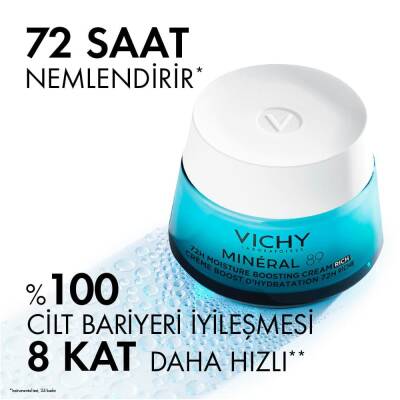 Vichy Mineral 89 Moisture Boosting Rich Cream 50 ml-Kuru Ciltler - 5