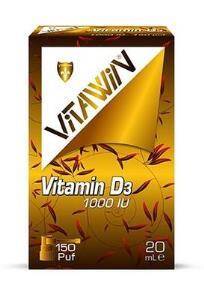 Vitawin Vitamin D3 1000 IU 20 ml Damla Sprey 150 Puf - 1