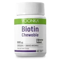 Voonka Biotin Chewable Takviye Edici Gıda 62 Tablet - Voonka