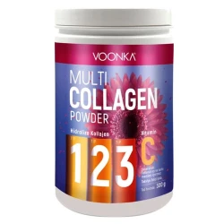 Voonka Multi Collagen Powder Vitamin C İçeren Takviye Edici Gıda 300gr - 1