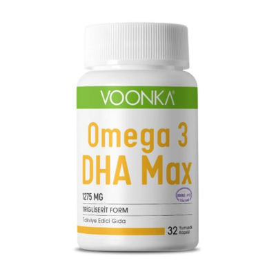 Voonka Omega 3 DHA Max Takviye Edici Gıda 32 Yumuşak Kapsül - 1