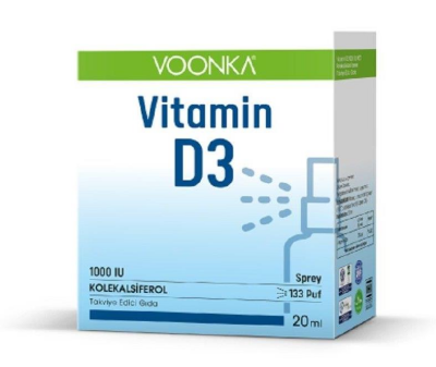 Voonka Vitamin D3 1000 IU Sprey 20 ml - 1