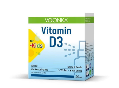 Voonka Vitamin D3 400 IU Kids Sprey 20 ml - 1