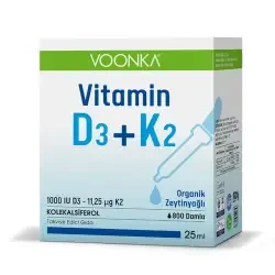 Voonka Vitamin D3+ K2 Takviye Edici Gıda 25 ml - 2