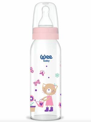 Wee Baby Klasik Cam Biberon 250 ml 0-6 Ay - Pembe - 1