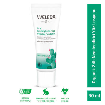 Weleda Kaktüs 24h Nemlendirici Yüz Losyonu 30 ml - 1