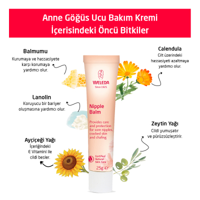 Weleda Organik Göğüs Ucu Bakım Kremi 25 gr - 3