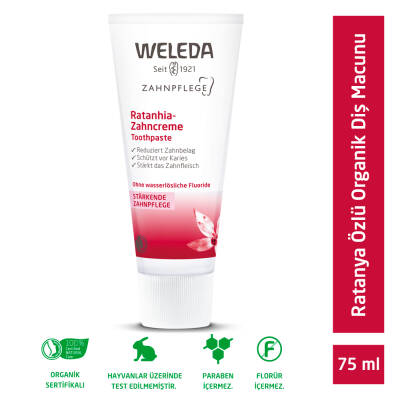 Weleda Ratanya Özlü Doğal Diş Macunu 75 ml - 1