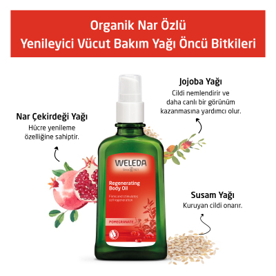 Weleda Yenileyici Nar Vücut Bakım Yağı 100 ml - 3