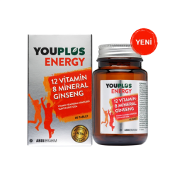 Youplus Energy 12 Vitamin 8 Mineral Ginseng 30 Tablet - Abdi İbrahim