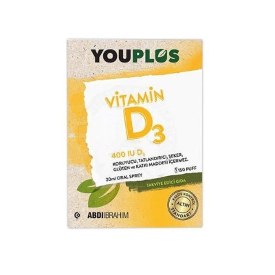 Youplus Vitamin D3 400IU Oral Sprey 20 ml - 2
