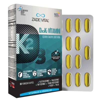 Zade Vital D3+K2 Vit Blister 30 Kapsül - 1